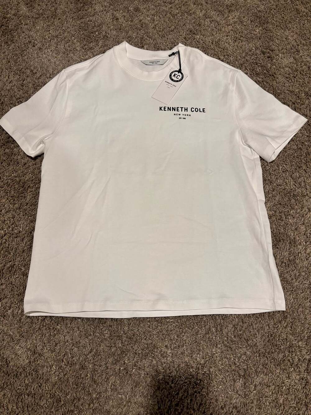 Kenneth Cole New York Men's Logo Graphic Crewneck T-Shirt